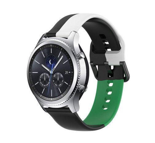 Strap-it Strap-it Correa sport triple Samsung Gear S3 (negro/blanco/verde) Strap-it Strap-it Correa sport triple Samsung Gear S3 (negro/blanco/verde)