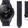 Strap-it Strap-it Correa cuero con purpurina Samsung Galaxy Watch 42mm (negro) Strap-it Strap-it Correa cuero con purpurina Samsung Galaxy Watch 42mm (negro)