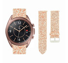 Strap-it Strap-it Correa cuero con purpurina Samsung Galaxy Watch 3 41mm (oro rosa)
