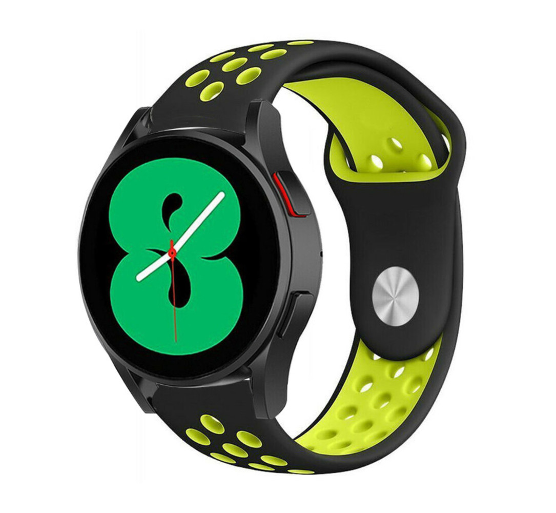 Strap-it Strap-it Correa deportiva Samsung Galaxy Watch 4 44mm (negro/amarillo) Strap-it Strap-it Correa deportiva Samsung Galaxy Watch 4 44mm (negro/amarillo)