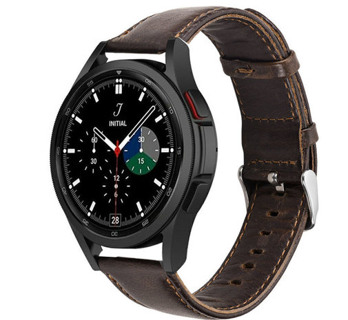 Strap-it Strap-it Correa cuero Samsung Galaxy Watch 4 Classic 42mm (marrón oscuro) Strap-it Strap-it Correa cuero Samsung Galaxy Watch 4 Classic 42mm (marrón oscuro)