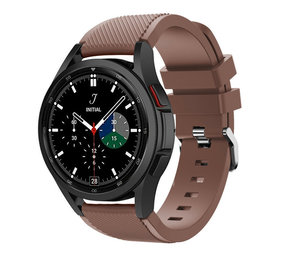 Strap-it Correa silicona Samsung Galaxy Watch 4 Classic 42mm (marrón)