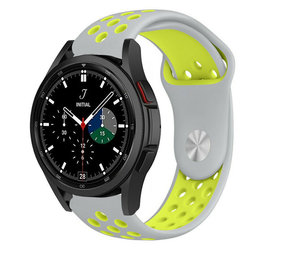 Strap-it Correa deportiva Samsung Galaxy Watch 4 Classic 42mm (gris/amarillo) Strap-it Correa deportiva Samsung Galaxy Watch 4 Classic 42mm (gris/amarillo)