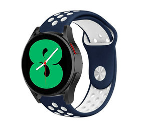 Strap-it Correa deportiva Samsung Galaxy Watch 4 44mm (azul/blanco) Strap-it Correa deportiva Samsung Galaxy Watch 4 44mm (azul/blanco)