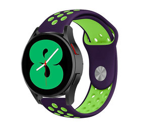 Strap-it Correa deportiva Samsung Galaxy Watch 4 44mm (morada/verde) Strap-it Correa deportiva Samsung Galaxy Watch 4 44mm (morada/verde)