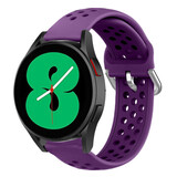 Strap-it Correa silicona con agujeros Samsung Galaxy Watch 4 40mm (púrpura)