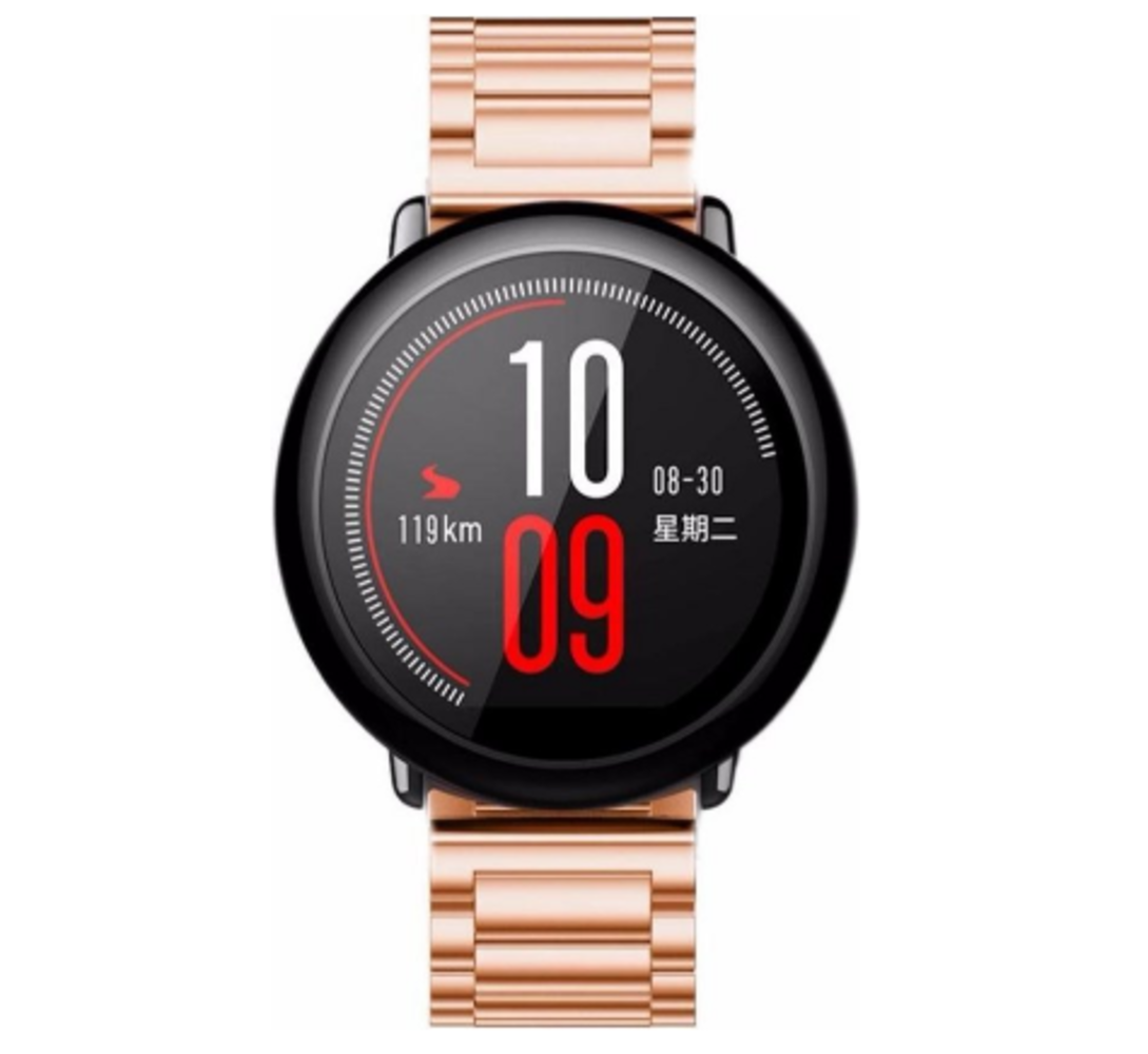 Strap-it Strap-it Correa acero Xiaomi Amazfit Pace (oro rosa) Strap-it Strap-it Correa acero Xiaomi Amazfit Pace (oro rosa)