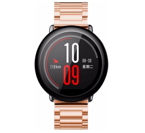 Strap-it Strap-it Correa acero Xiaomi Amazfit Pace (oro rosa) Strap-it Strap-it Correa acero Xiaomi Amazfit Pace (oro rosa)