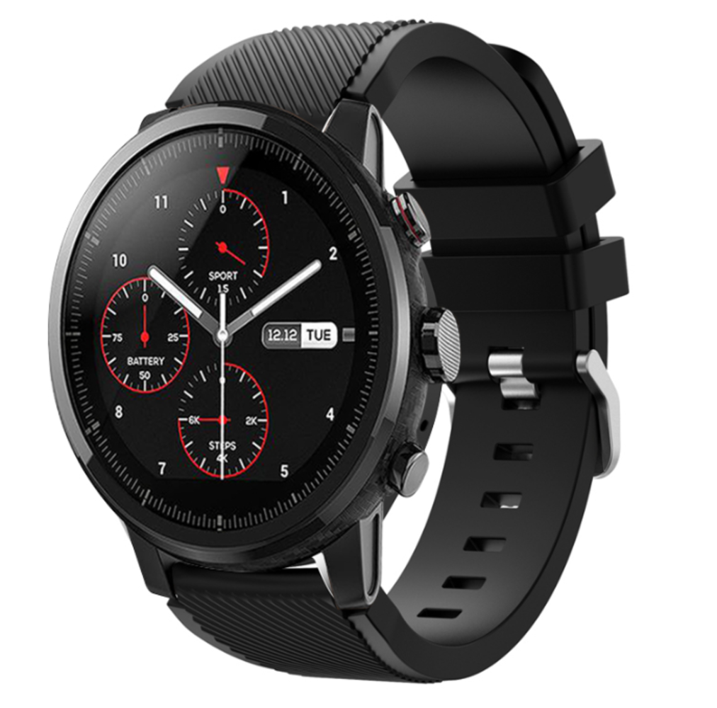 Strap-it Strap-it Correa silicona Xiaomi Amazfit Stratos (negro)