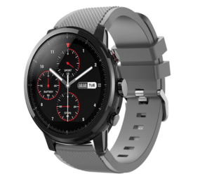 Correa SportyStyle para Amazfit Stratos 3 Gris / Blanco - Fundas y