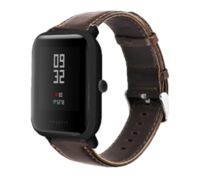 Strap-it Correa cuero Xiaomi Amazfit Bip (marrón oscuro) Strap-it Correa cuero Xiaomi Amazfit Bip (marrón oscuro)