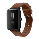 Strap-it Correa silicona Xiaomi Amazfit GTS (marrón café)