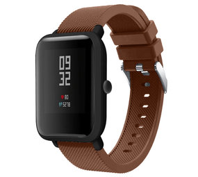 Strap-it Correa silicona Xiaomi Amazfit GTS (marrón café)