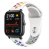 Strap-it Strap-it Correa sport Xiaomi Amazfit GTS (blanco/arcoíris) Strap-it Strap-it Correa sport Xiaomi Amazfit GTS (blanco/arcoíris)