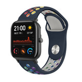 Strap-it Correa sport Xiaomi Amazfit GTS (azul oscuro/arcoíris) Strap-it Correa sport Xiaomi Amazfit GTS (azul oscuro/arcoíris)