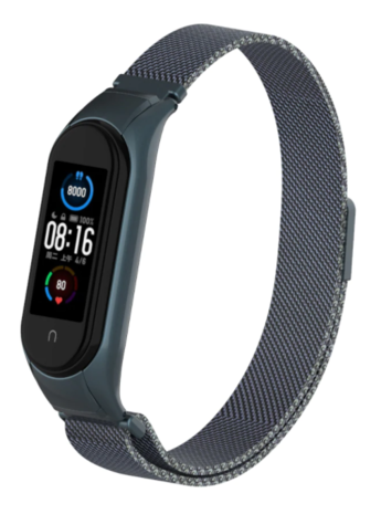 Strap-it Strap-it Correa milanesa Xiaomi Mi Band 5 (gris) Strap-it Strap-it Correa milanesa Xiaomi Mi Band 5 (gris)