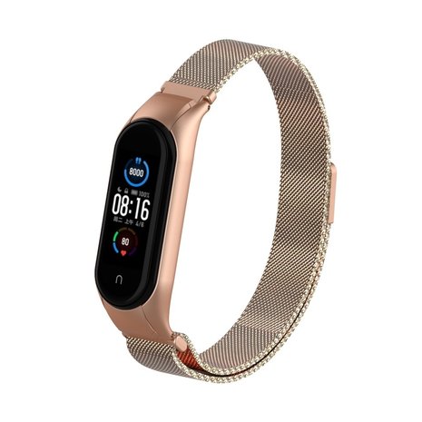 Strap-it Strap-it Correa milanesa Xiaomi Mi Band 5 (bronce dorado) Strap-it Strap-it Correa milanesa Xiaomi Mi Band 5 (bronce dorado)