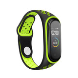 Strap-it Correa deportiva Xiaomi Mi band 6 (negra/verde) Strap-it Correa deportiva Xiaomi Mi band 6 (negra/verde)