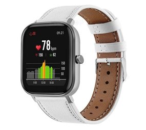 Strap-it Correa cuero Xiaomi Amazfit GTS (blanca) Strap-it Correa cuero Xiaomi Amazfit GTS (blanca)