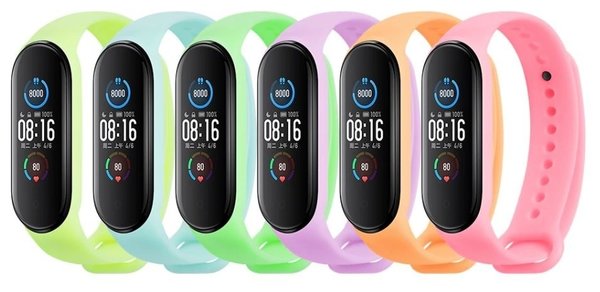 Strap-it Strap-it Correa silicona Xiaomi Mi Band 6 (naranja brillante)