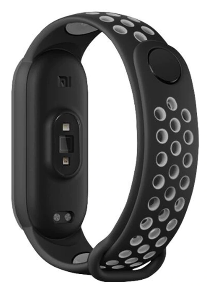 Strap-it Strap-it Correa deportiva Xiaomi Mi Band 5 (negro/gris) Strap-it Strap-it Correa deportiva Xiaomi Mi Band 5 (negro/gris)