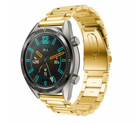 Strap it Strap it Correa acero Huawei Watch GT GT 2 dorado
