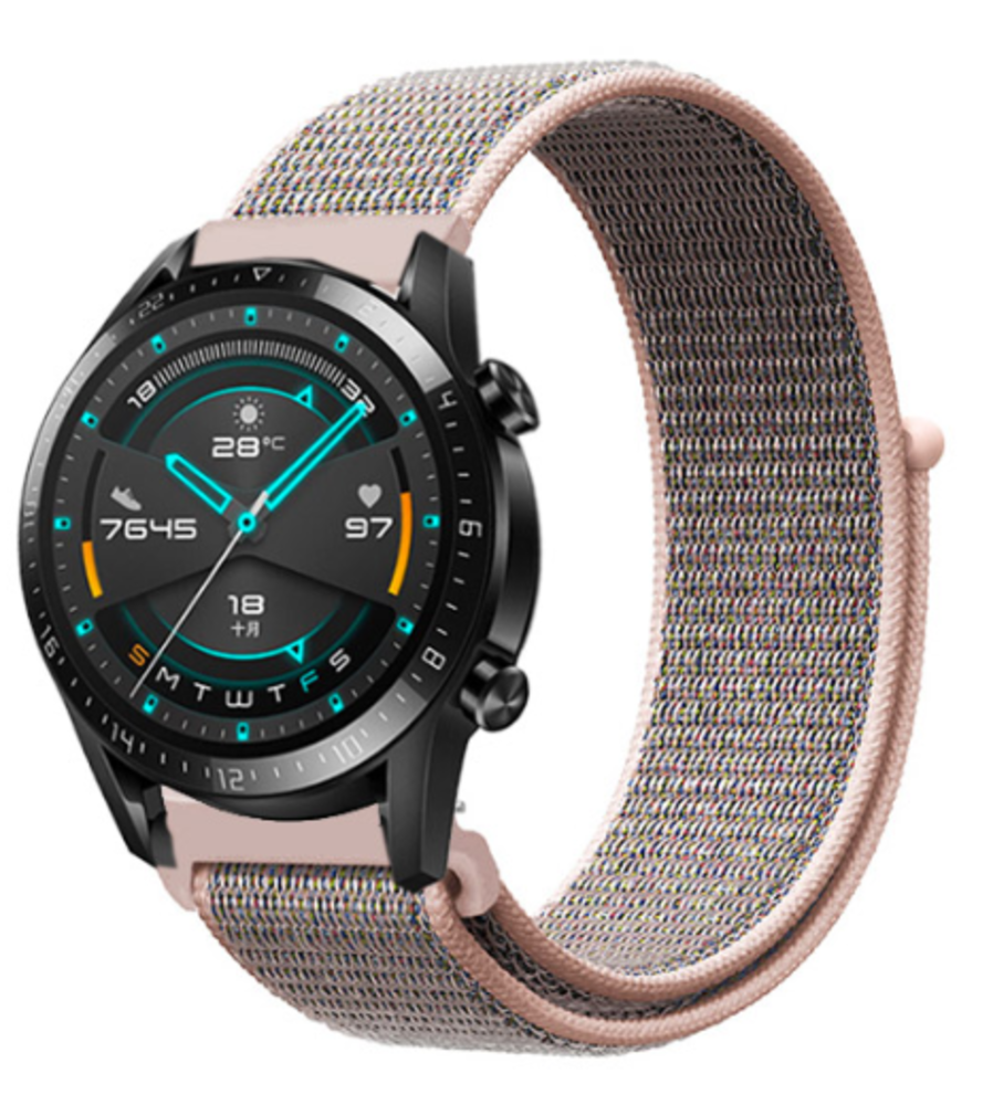 Strap-it Strap-it Correa nylon Huawei Watch GT/GT 2 (arena rosa) Strap-it Strap-it Correa nylon Huawei Watch GT/GT 2 (arena rosa)