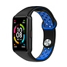 Strap-it Strap-it Correa deportiva Huawei Band 6 (negro/azul) Strap-it Strap-it Correa deportiva Huawei Band 6 (negro/azul)