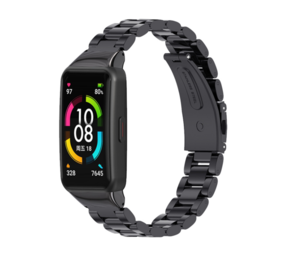 Strap-it Correa acero Huawei Band 6 (negra) Strap-it Correa acero Huawei Band 6 (negra)