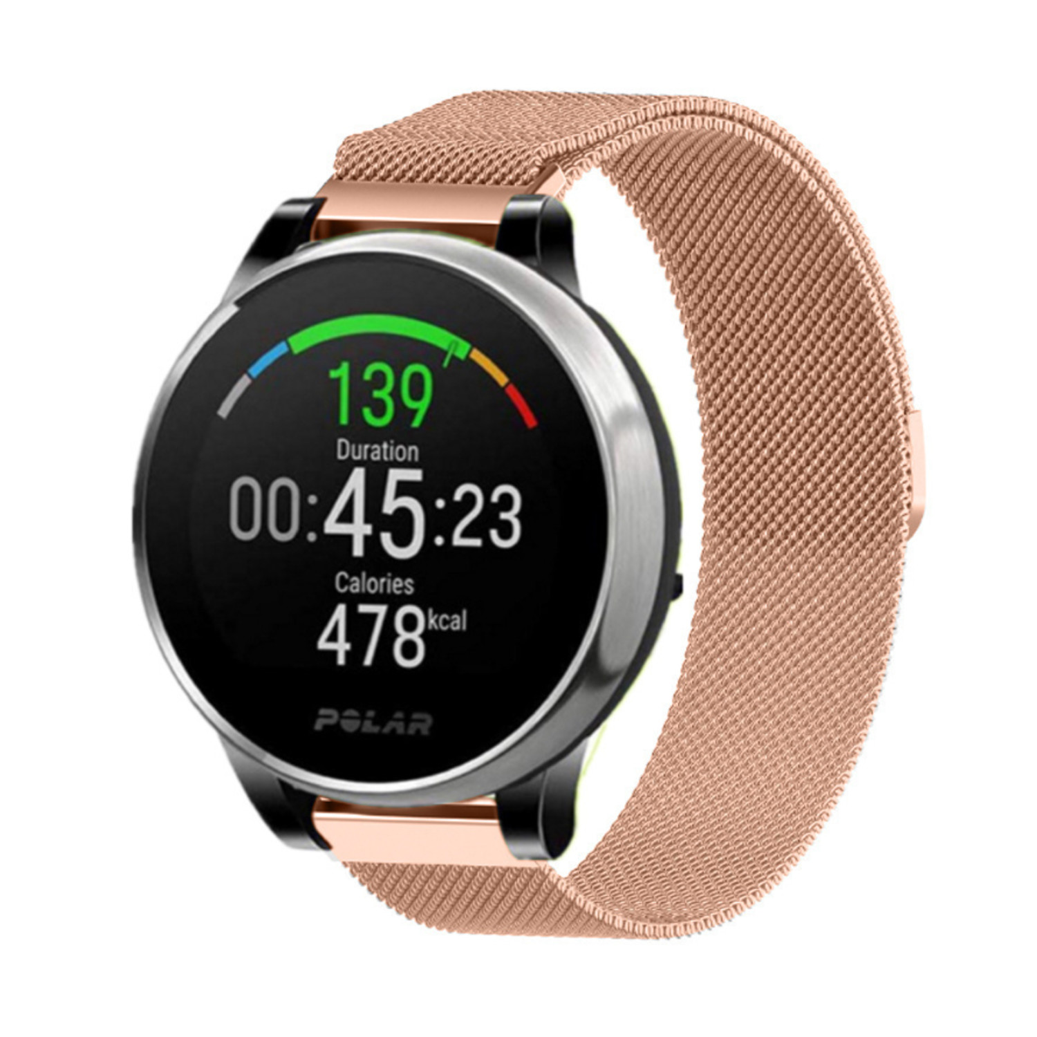 Pulsera Milanesa Con Cierre Magnético para Amazfit Gts 4 Mini Oro