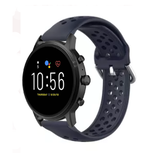 Strap-it Correa silicona con agujeros Fossil Gen 5 (azul oscuro)
