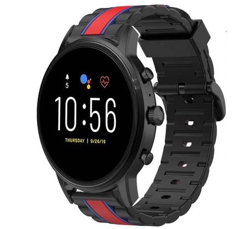 Strap-it Strap-it Correa edición especial Fossil Gen 5 (negro/rojo) Strap-it Strap-it Correa edición especial Fossil Gen 5 (negro/rojo)