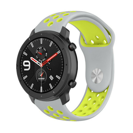 Strap-it Strap-it Correa sport Xiaomi Amazfit GTR (gris/amarillo) Strap-it Strap-it Correa sport Xiaomi Amazfit GTR (gris/amarillo)