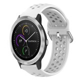 Strap-it Correa silicona con agujeros Garmin Vivoactive 3 (blanco)