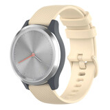 Strap-it Correa silicona Garmin Vivoactive 3s - 39mm - beige