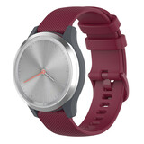 Strap-it Correa silicona Garmin Vivoactive 3s - 39mm - rojo oscuro