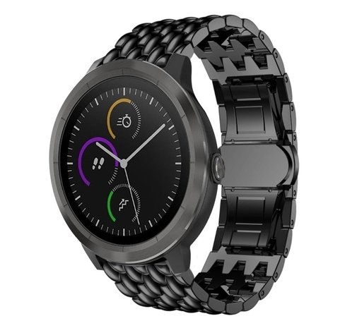Strap-it Strap-it Correa acero dragón Garmin Vivoactive 3 (negro) Strap-it Strap-it Correa acero dragón Garmin Vivoactive 3 (negro)