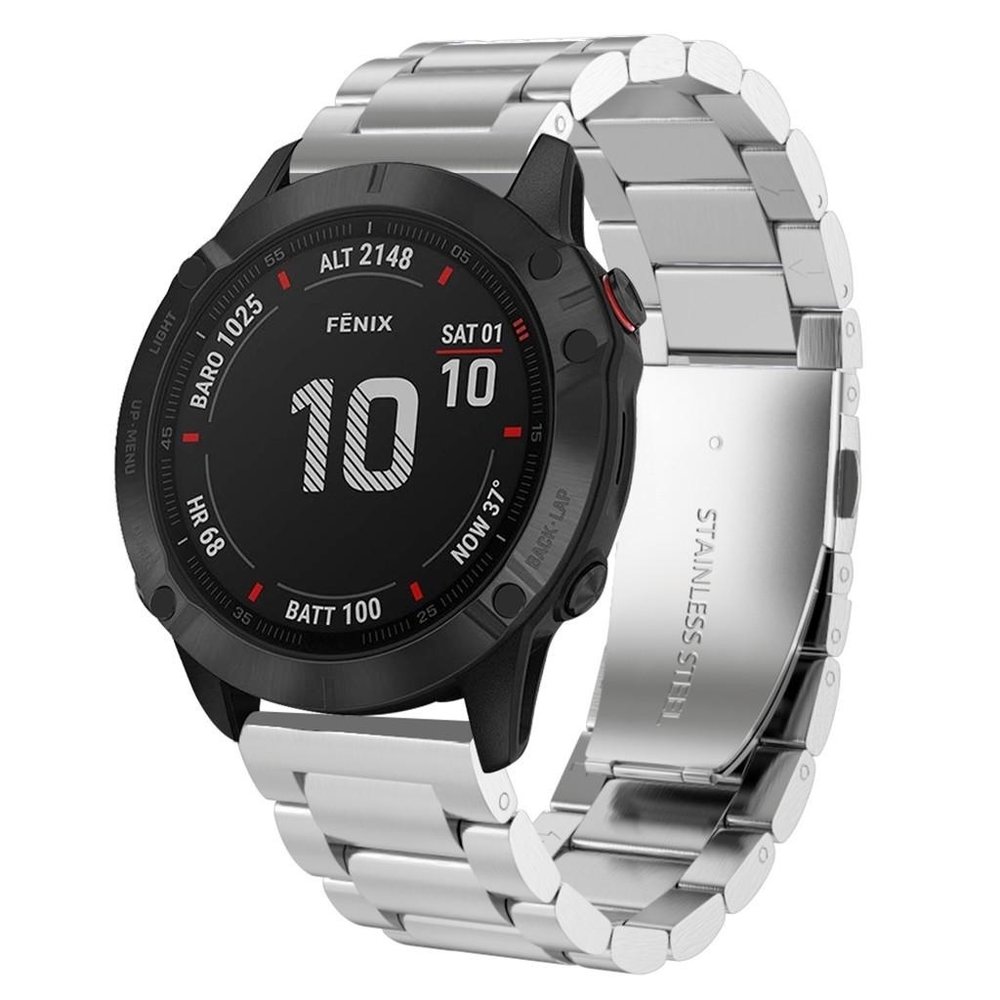 Strap-it Strap-it Correa acero Garmin Fenix 5x/6x (plata) Strap-it Strap-it Correa acero Garmin Fenix 5x/6x (plata)
