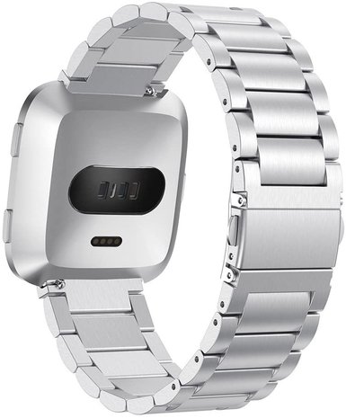 Strap-it Strap-it Correa acero Fitbit Versa (plateada) Strap-it Strap-it Correa acero Fitbit Versa (plateada)
