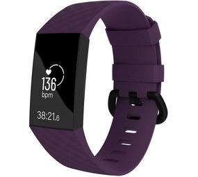 Strap-it Correa silicona Fitbit Charge 3 (púrpura)