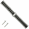 Strap-it Strap-it Correa acero Fitbit Versa (negro/plata) Strap-it Strap-it Correa acero Fitbit Versa (negro/plata)