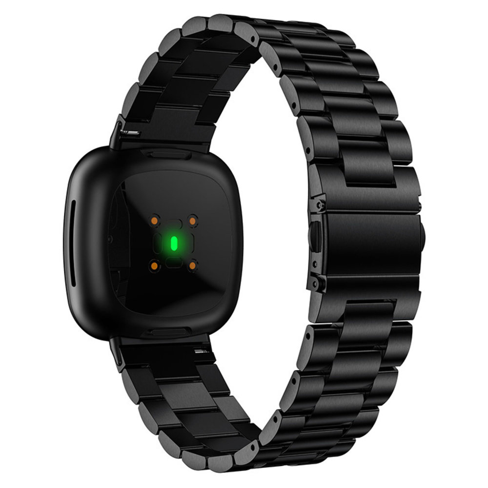 Strap-it Strap-it Correa acero Fitbit Sense (negro) Strap-it Strap-it Correa acero Fitbit Sense (negro)