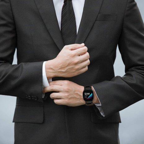 Strap-it Strap-it Correa acero Fitbit Sense (negro) Strap-it Strap-it Correa acero Fitbit Sense (negro)