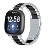 Strap-it Strap-it Correa acero Fitbit Sense (plateado/negro) Strap-it Strap-it Correa acero Fitbit Sense (plateado/negro)