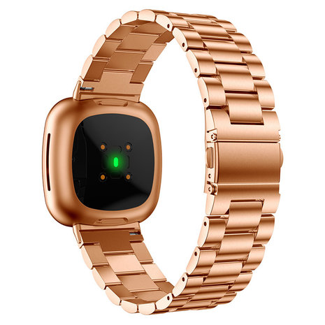 Strap-it Strap-it Correa acero Fitbit Sense (oro rosa) Strap-it Strap-it Correa acero Fitbit Sense (oro rosa)