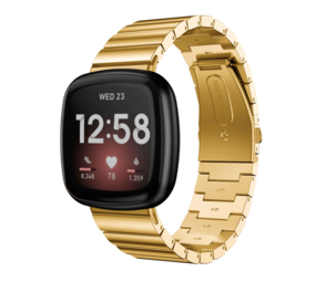 Correa de reloj Fitbit Versa 3, correa de cuero envolvente hecha a mano  Unisex para Fitbit Sense, cadena dorada, pulsera Fitbit Versa 3, correa  Fitbit Sense -  México