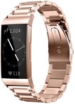 Strap-it Strap-it Correa acero Fitbit Charge 4 (oro rosa)