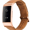 Strap-it Strap-it Correa cuero Fitbit Charge 3 con círculo rosa (marrón) Strap-it Strap-it Correa cuero Fitbit Charge 3 con círculo rosa (marrón)