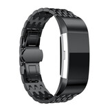 Strap-it Correa acero dragón Fitbit Charge 2 (negro) Strap-it Correa acero dragón Fitbit Charge 2 (negro)