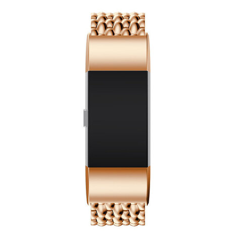 Strap-it Strap-it Correa acero dragón Fitbit Charge 3 (oro rosa) Strap-it Strap-it Correa acero dragón Fitbit Charge 3 (oro rosa)